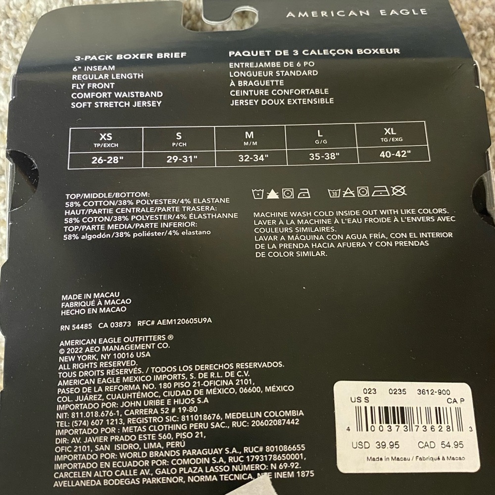 Nwt - American Eagle Multi 3-Pack Solid 6” Classi… - image 7